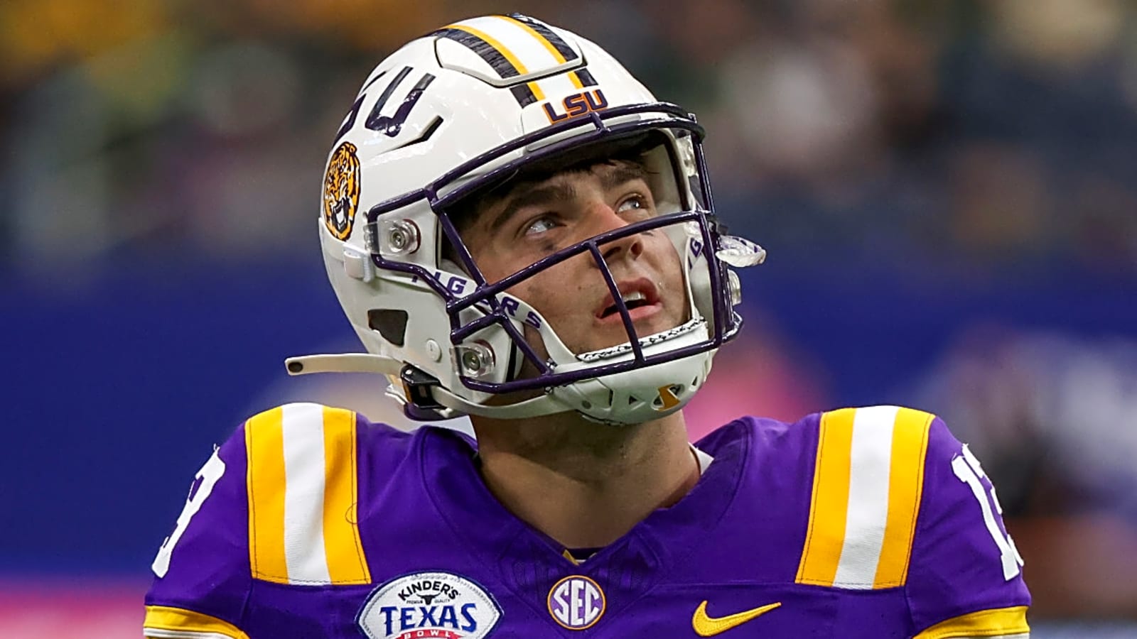 Garrett Nussmeier just showed why he is the ultimate hype man for his wide receiver room while at SEC Media Days