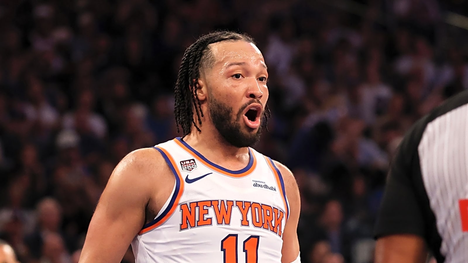Knicks' Jalen Brunson responds to Victor Wembanyama's apparent cheap shot