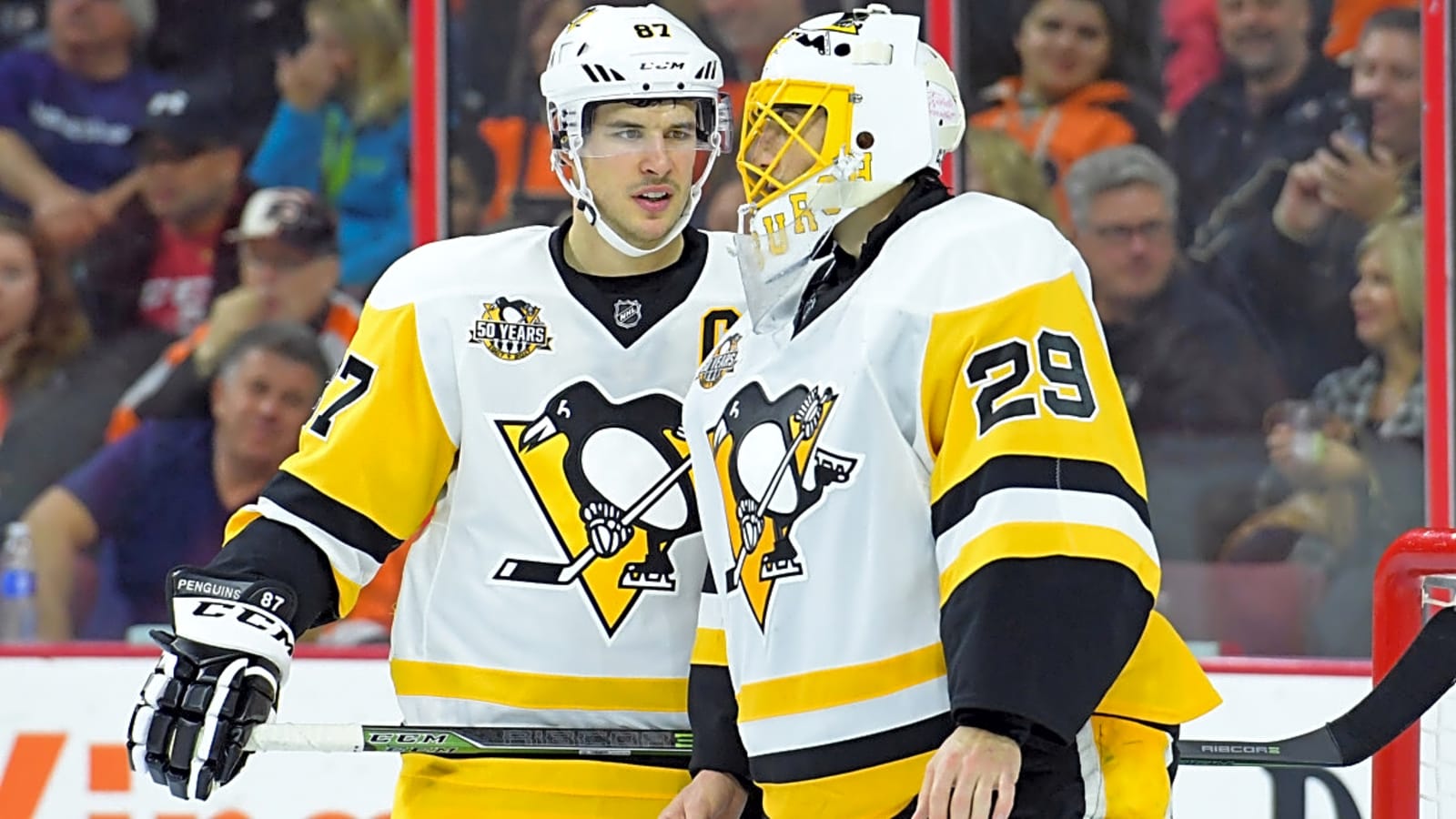 Sidney Crosby Reacts to Marc-Andre Fleury Rejoining Penguins