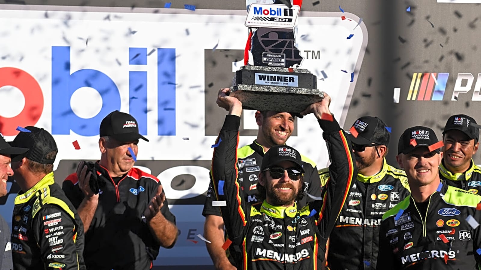 Ryan Blaney wins at New Hampshire, advances to Round of 8
