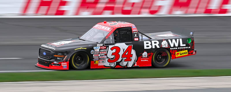 Layne Riggs beats Kaden Honeycutt to win NASCAR Truck Series race at Charlotte
