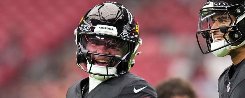 Cardinals QB Kyler Murray reacts to Emari Demercado’s fumble at goal line