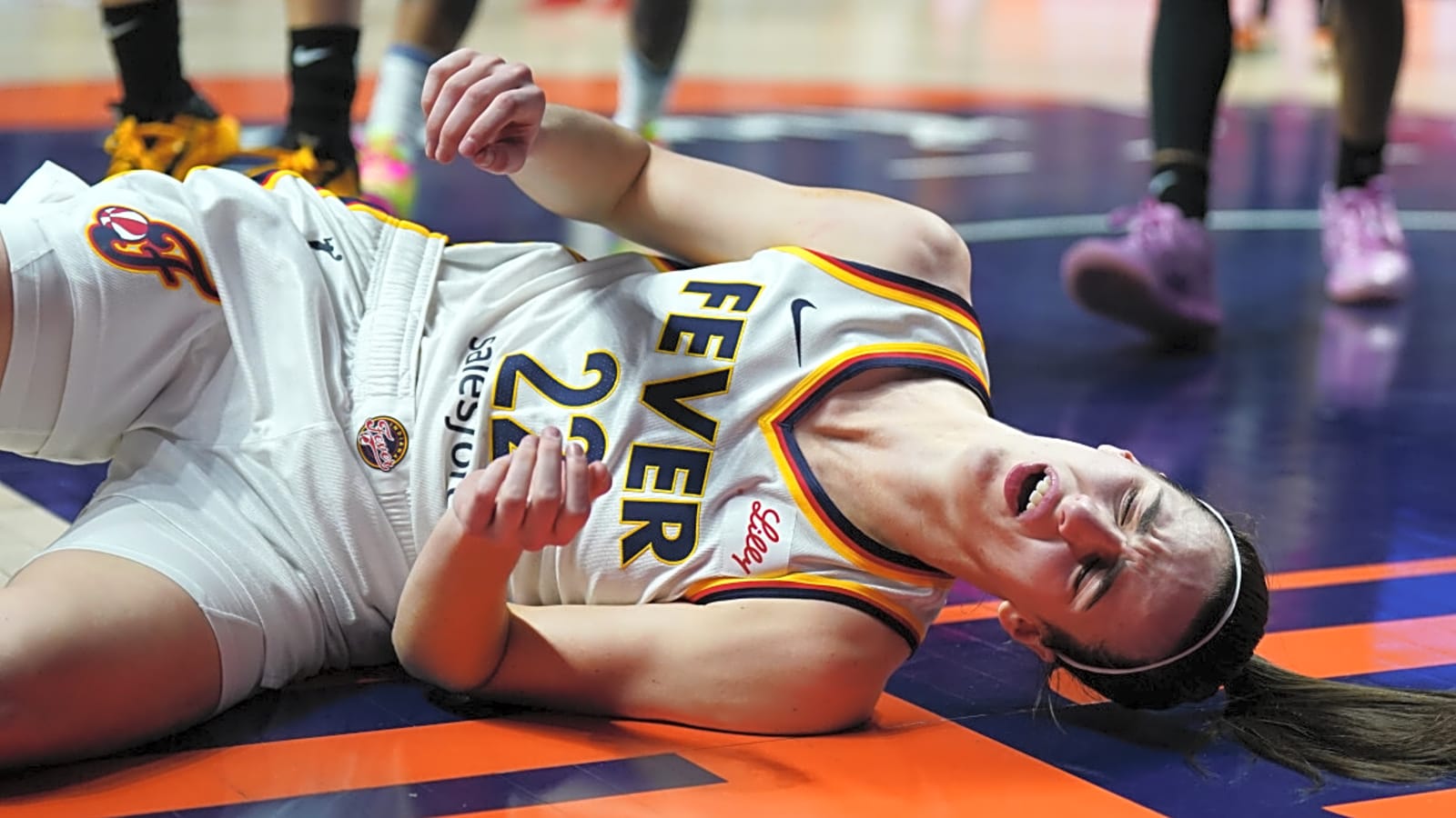 Caitlin Clark Gets Technical Foul After Getting Shoved During Fever-Sun Game