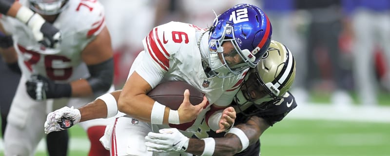 Giants make unwanted history in Jaxson Dart's first loss