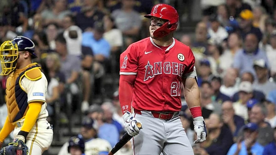 Angels’ Mike Trout immediately gets his wish in spring training