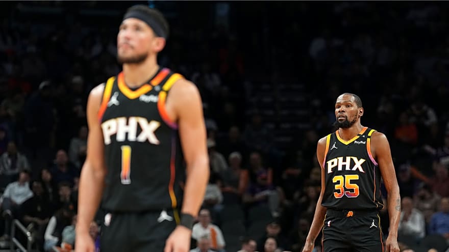 Suns’ Devin Booker, Kevin Durant reunite at Drake show in London