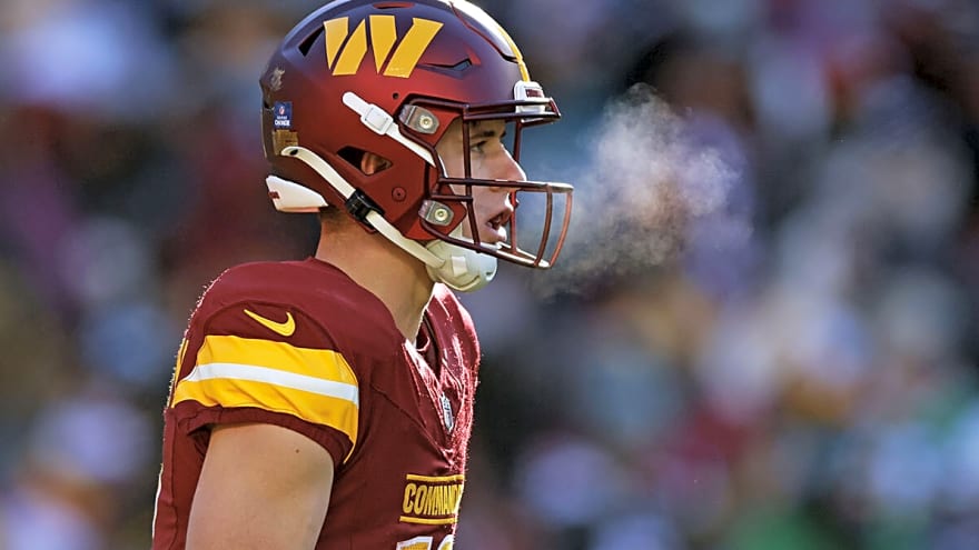 Commanders’ Luke McCaffrey narrowly avoids disaster on called-off punt return