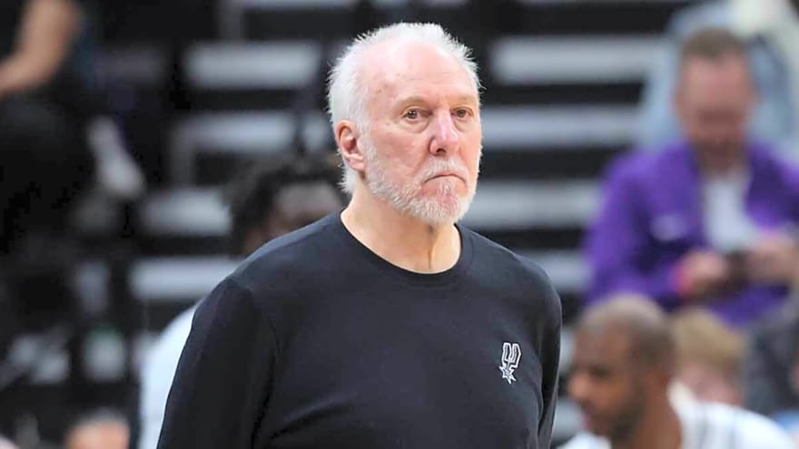 Spurs raise Gregg Popovich banner to commemorate career
