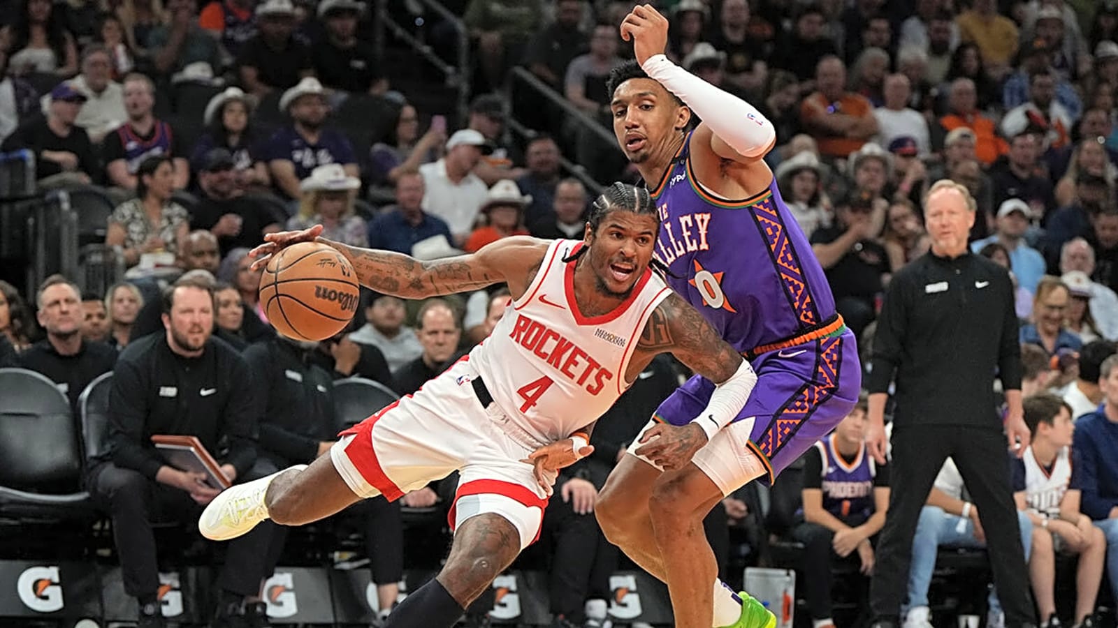 Suns’ Jalen Green dishes on Devin Booker team-up after blockbuster trade