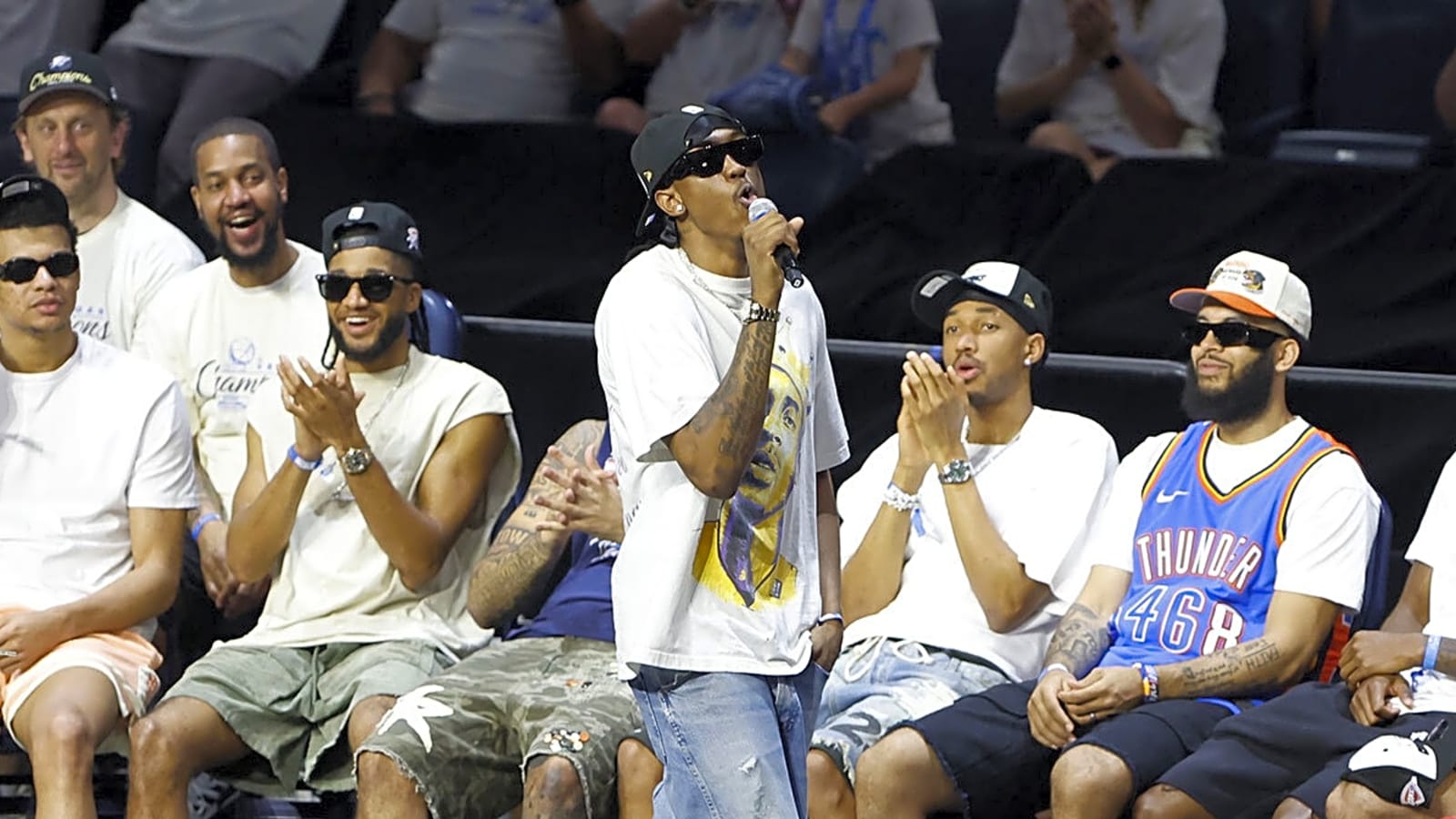 Thunder star Jalen Williams’ emotional message to fans at parade