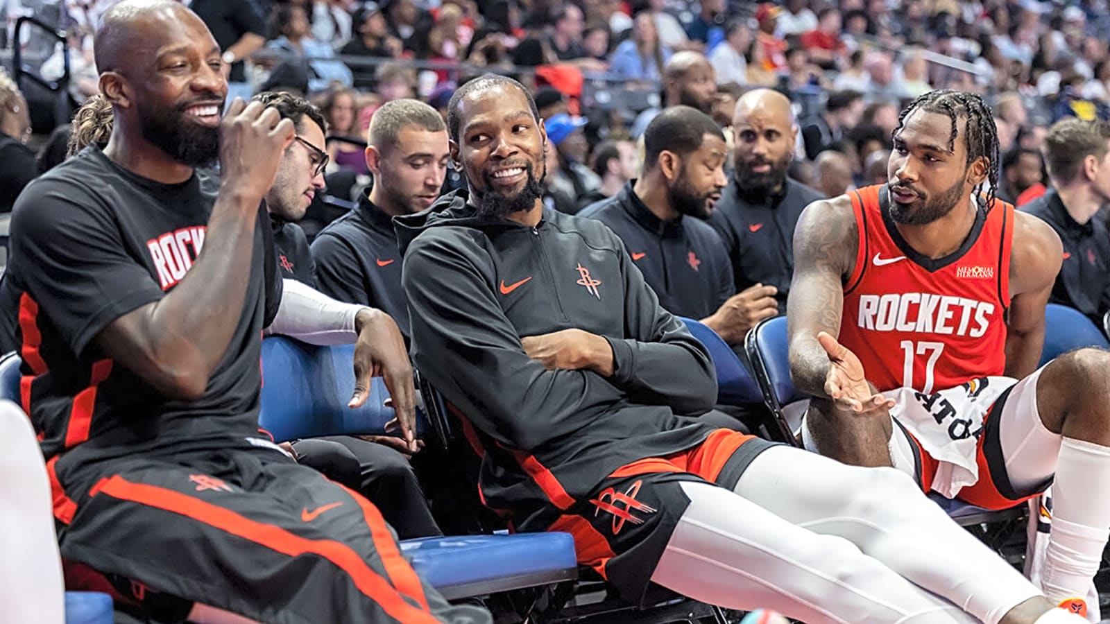 Rockets’ Tari Eason spills on hilarious first thought after Kevin Durant trade