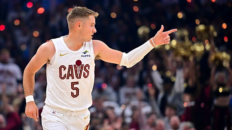 Cavs guard Sam Merrill’s monster game draws ‘simple’ Donovan Mitchell mic drop