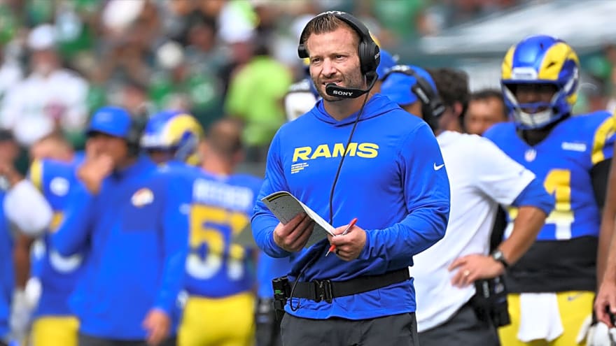 Rams HC Sean McVay reveals positive team injury update after rough loss to Eagles