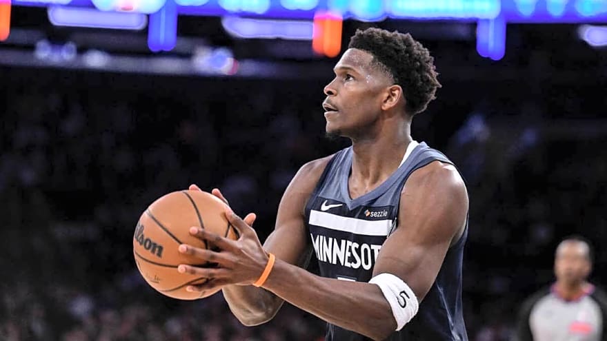 Timberwolves’ Anthony Edwards hilariously warns Shams Charania about leaking trades