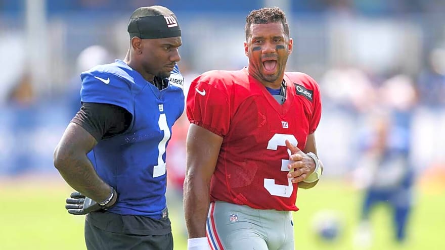 Russell Wilson reminisces good times with Malik Nabers before Giants WR’s injury