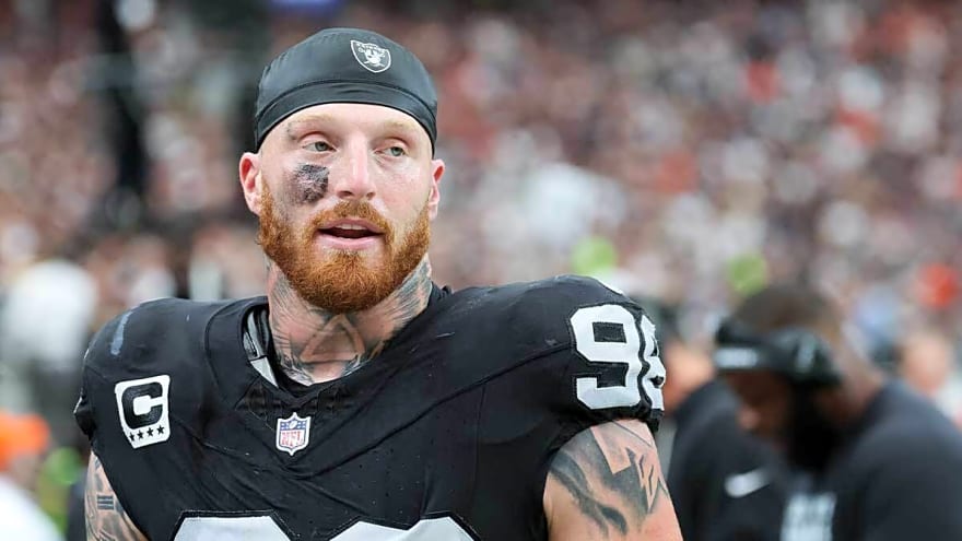 Raiders’ Maxx Crosby pops up on Week 12 injury report with knee issue