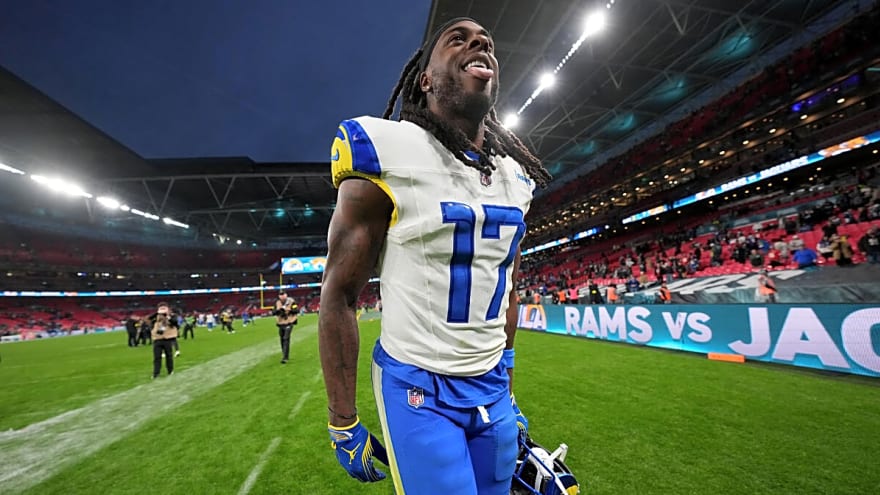 Rams’ Davante Adams drops mic on Wembley hat trick