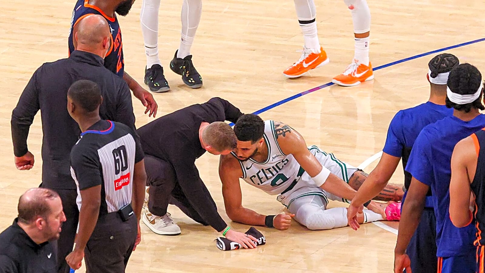 Celtics’ Jayson Tatum seen going hard in the gym during Achilles rehab