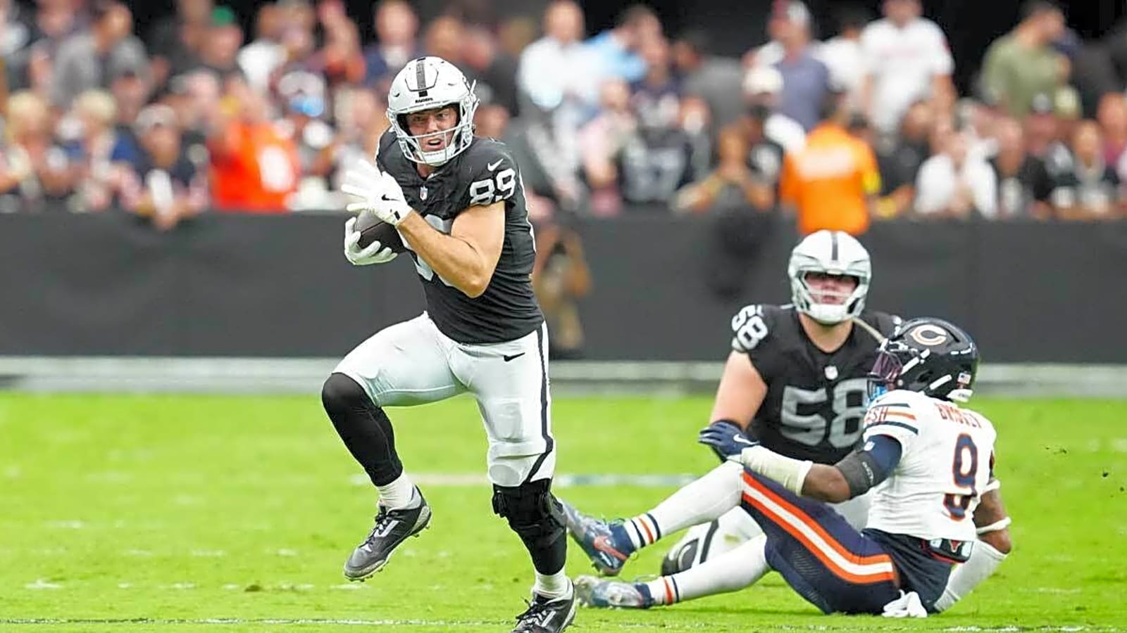 Brock Bowers absent from practice again with knee injury