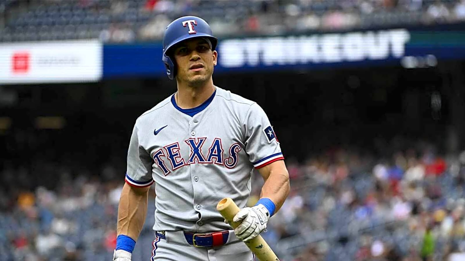 Rangers outfielder placed on IL before Tigers clash