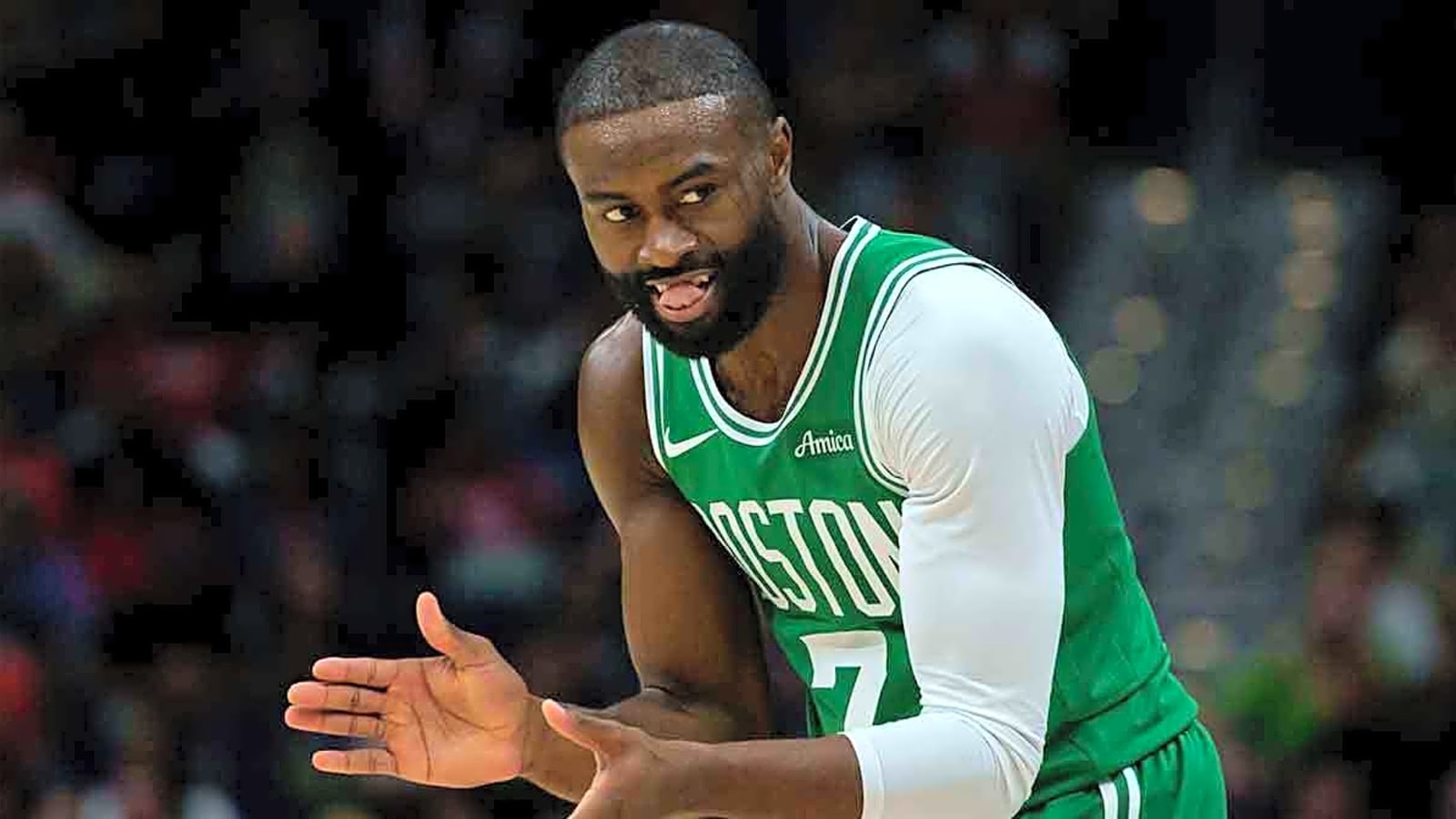 Celtics’ Jaylen Brown hilariously blames Boston for balding