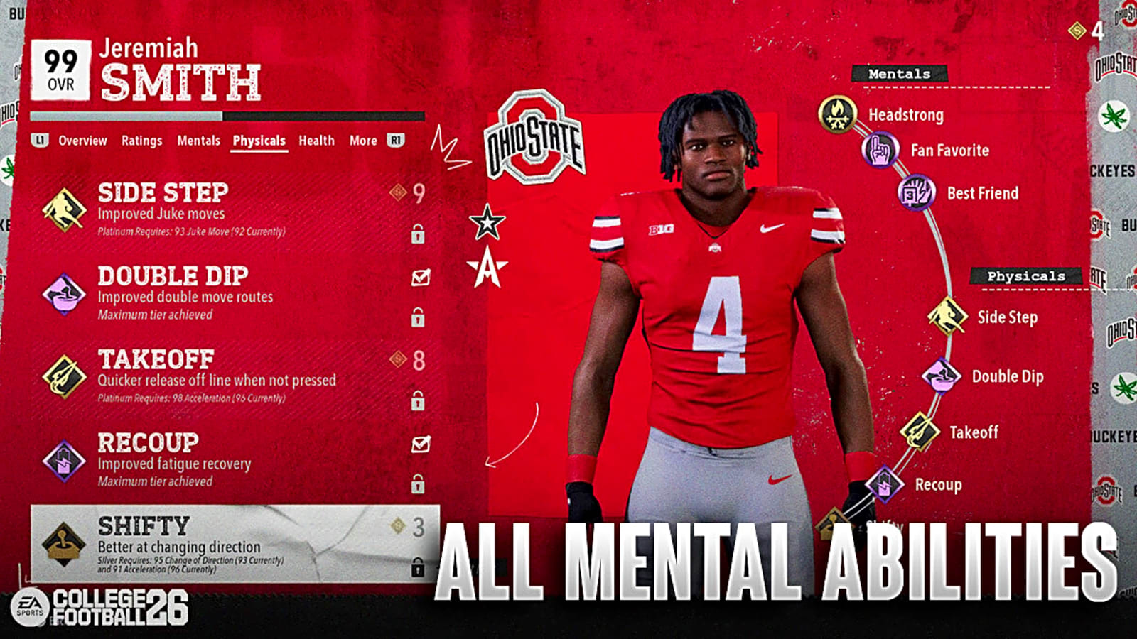 College Football 26 All Mental Abilities Explained