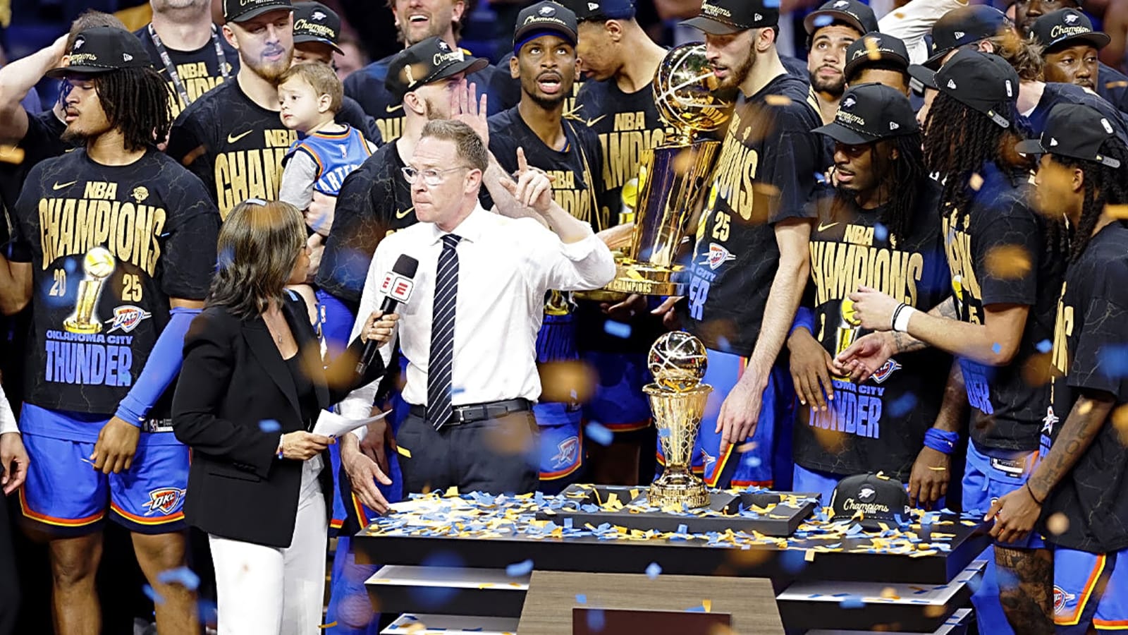 Sam Presti reacts to Thunder becoming youngest champion in 48 years