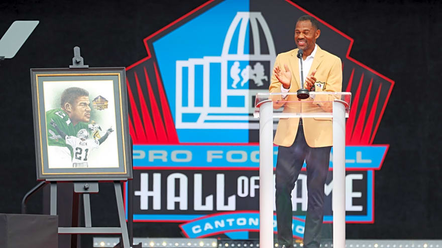 NFL legend Eric Allen sends special message to Eagles during Hall of Fame speech