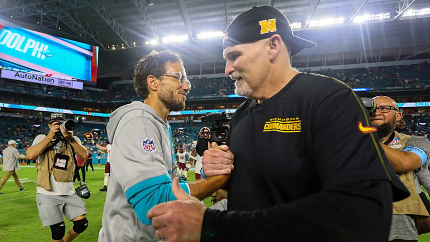 Commanders' top offensive coordinator candidate is officially available after latest NFL move, but they'll have to fight for him