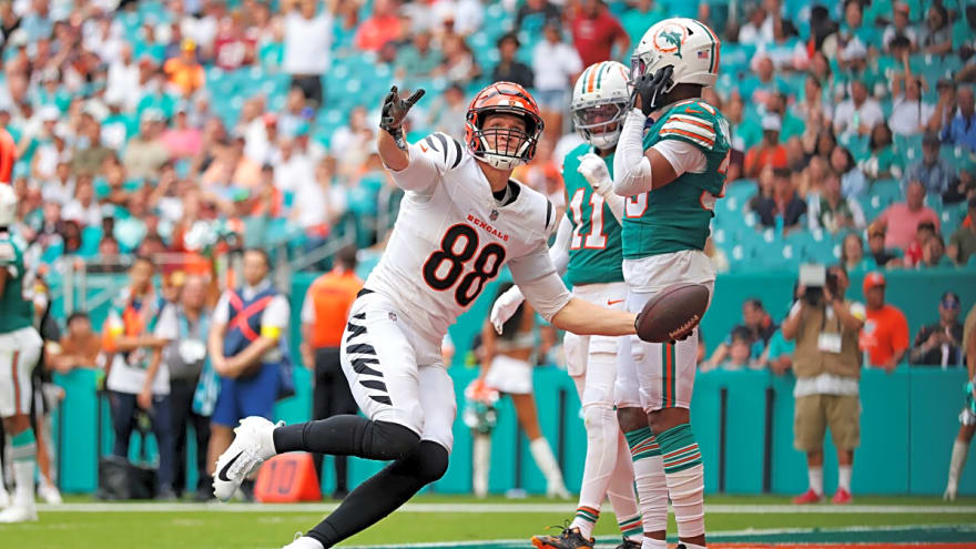 Bengals TE Mike Gesicki let everyone know how revenge feels following his touchdown catch against the Dolphins