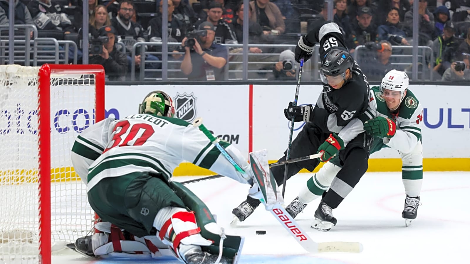 Wild tie the score four times before falling to Kings in shootout