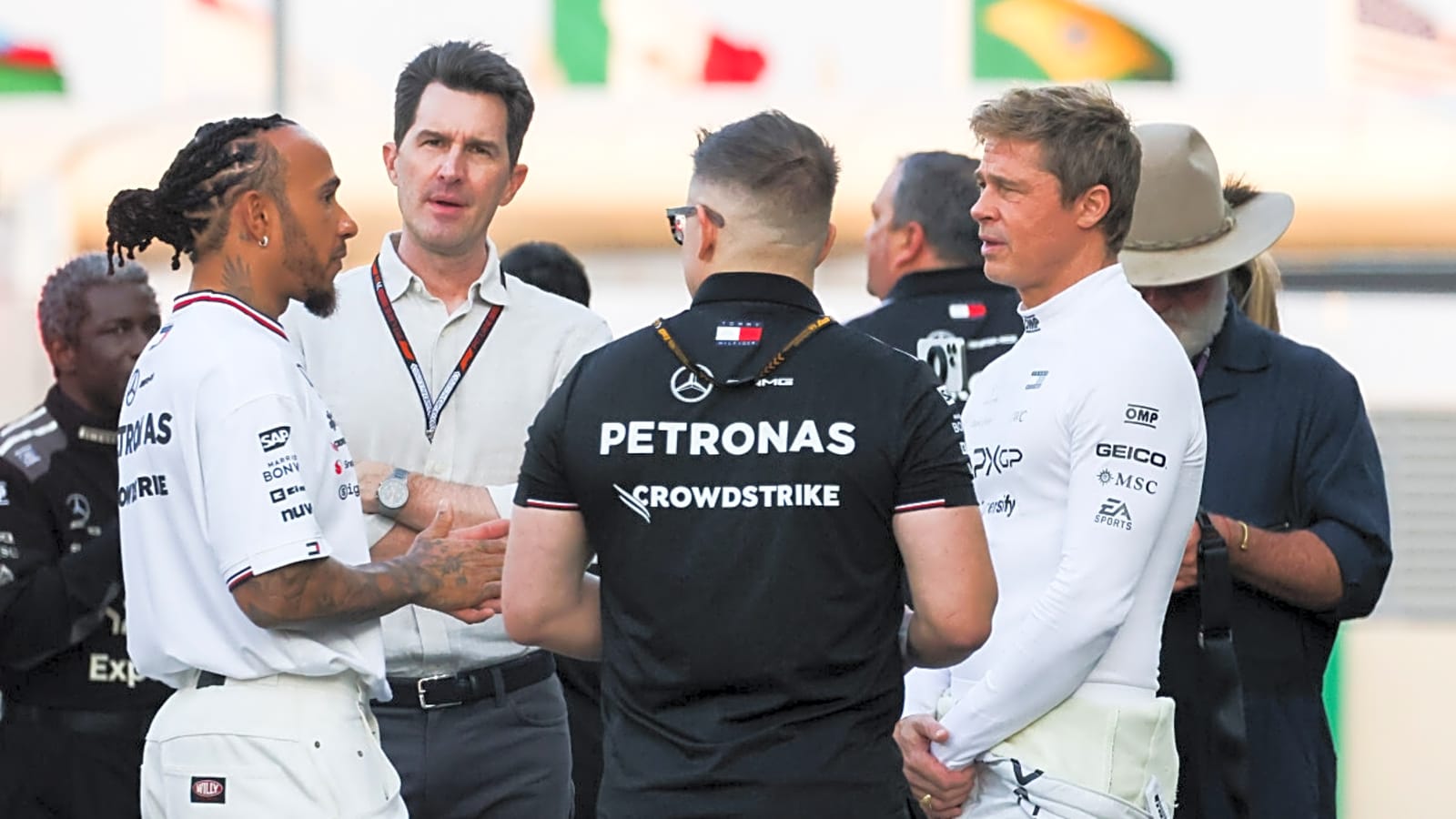 Lewis Hamilton Scared Brad Pitt to Death on a Racetrack and Sealed the Deal