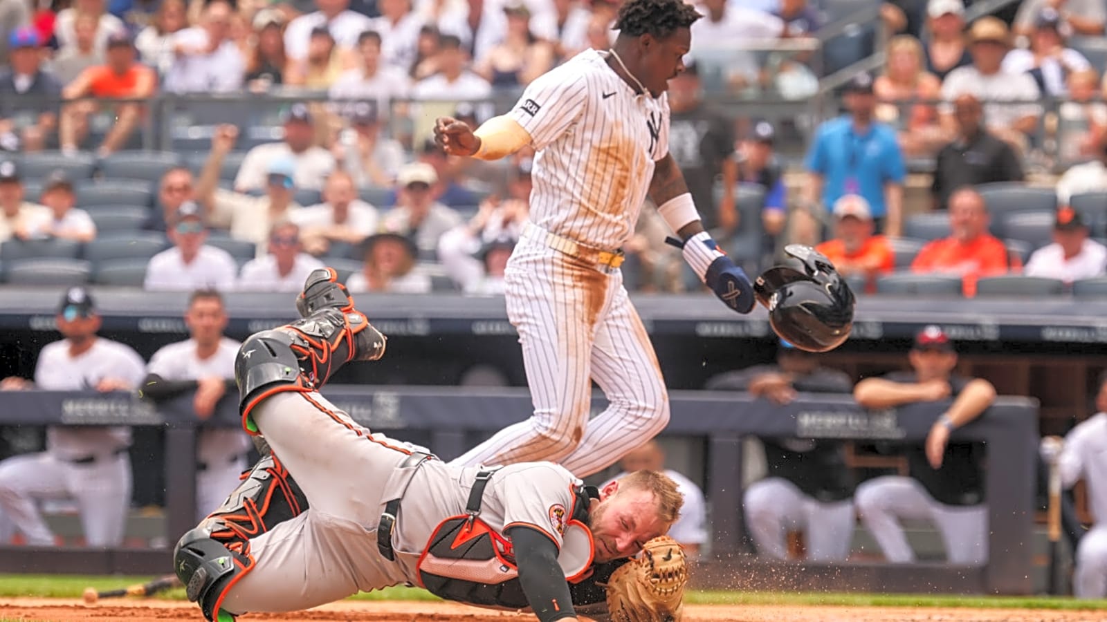 Orioles Catcher Maverick Handley Exits After Scary Collision