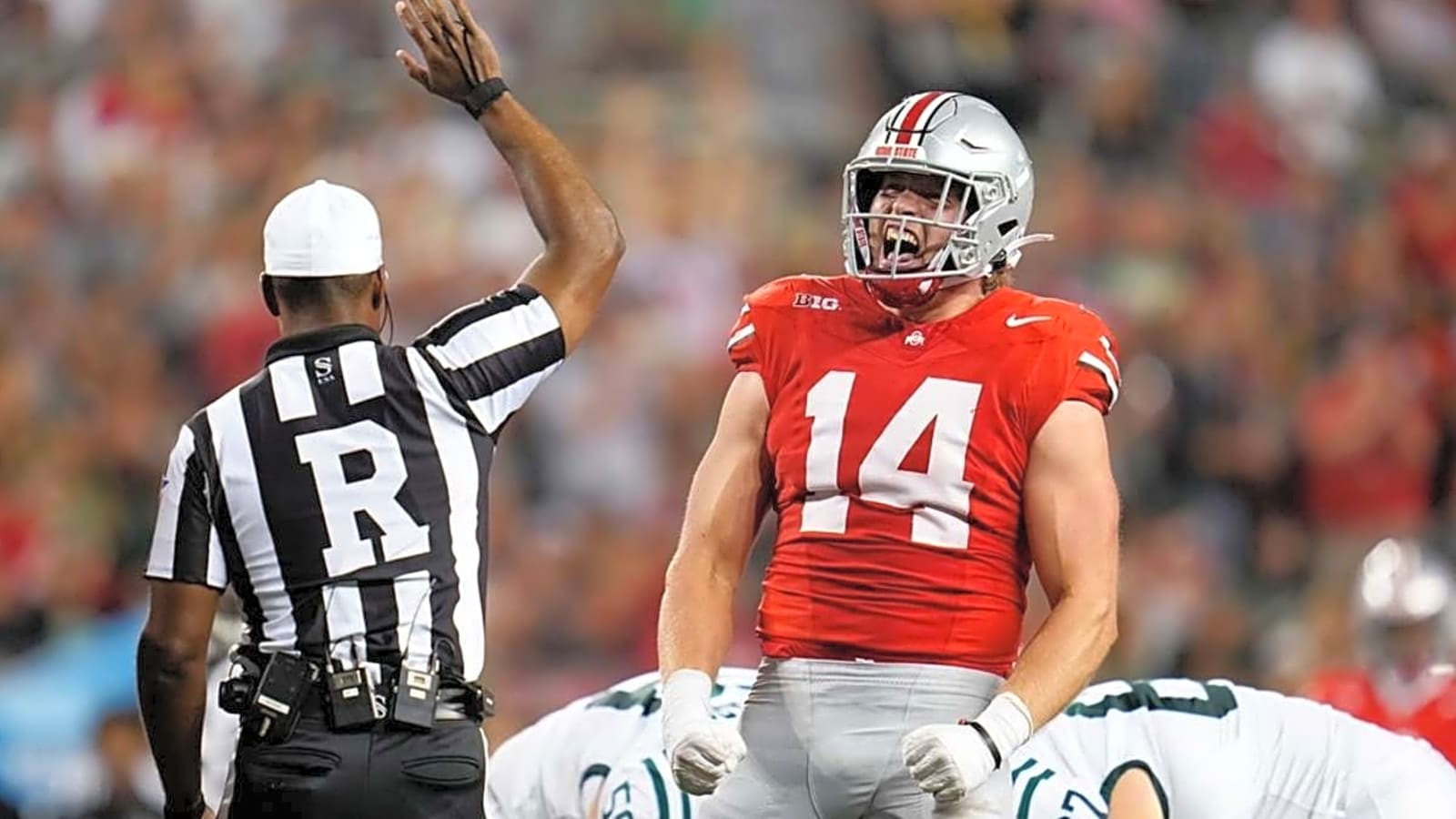 Ohio State Buckeyes just threw their hat into the mix for a recruit who is currently committed to a rising Big Ten school