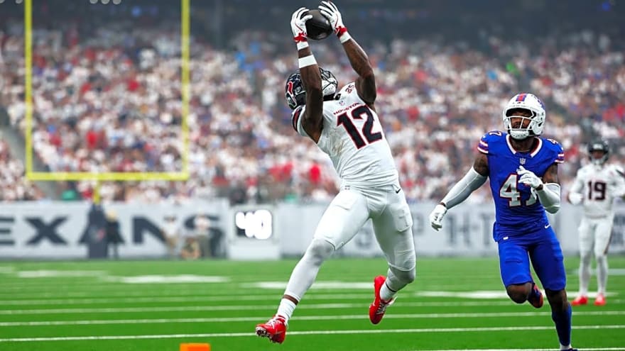 David Montgomery, Nico Collins Projected Fantasy Points in Week 4 vs. Cowboys