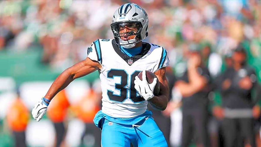 Panthers RB Chubba Hubbard strikes back with powerful rushing TD