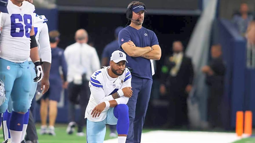 Cowboys’ Brian Schottenheimer insists he has full trust in Dak Prescott despite puzzling blunder