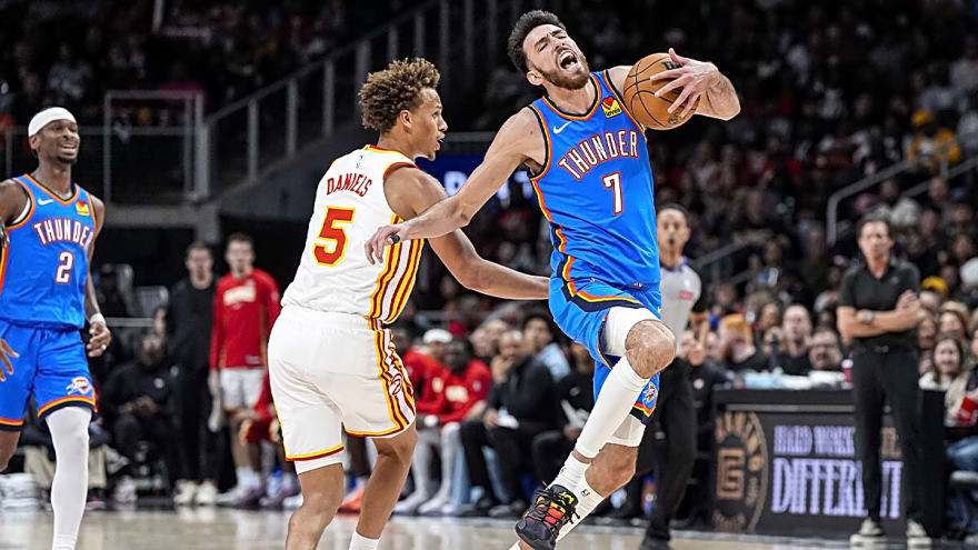 Thunder’s Chet Holmgren reveals dislocated thumb vs Hawks