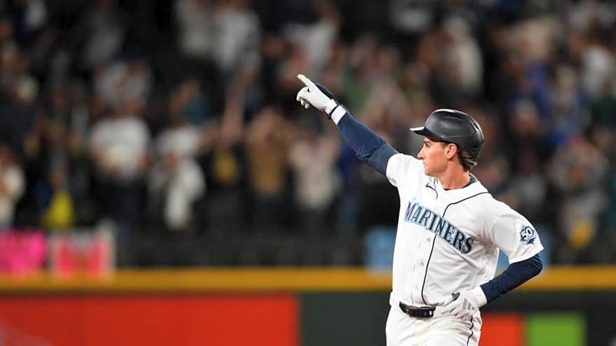 Mariners' Colt Emerson Hits Home Run for First Career Hit