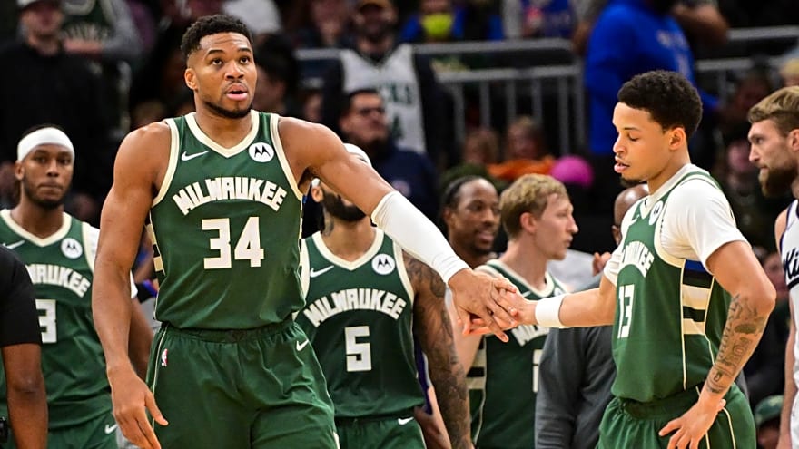 Check out Bucks star Giannis’ totally real story about getting black eye from saving woman from robber