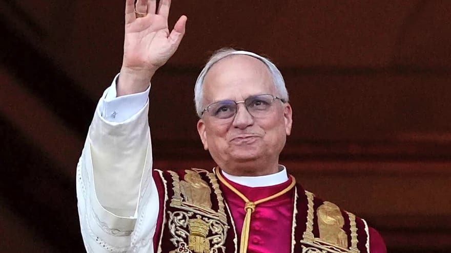 Pope Leo XIV Appears To Bless The New York Knicks