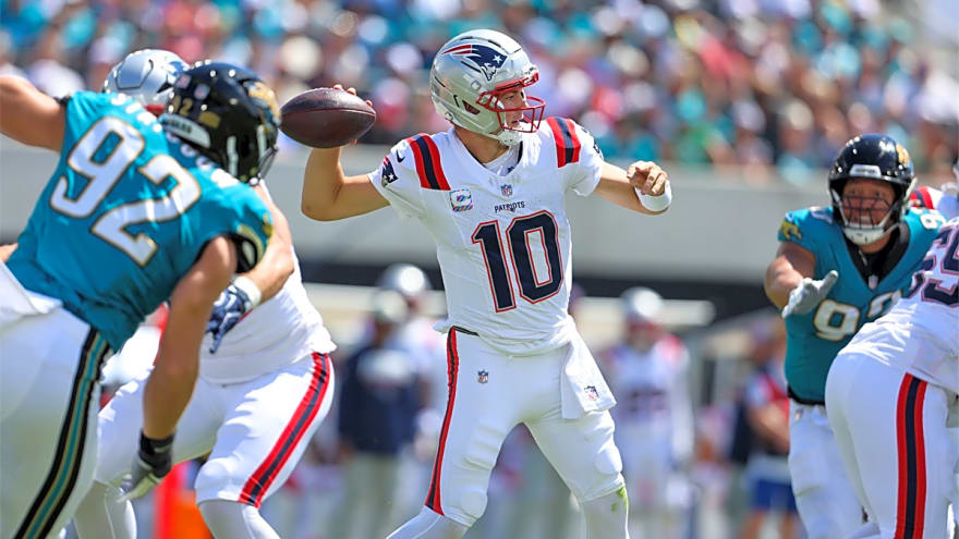 Patriots’ Drake Maye problem gets even worse as he gifts Travis Hunter his 1st career INT