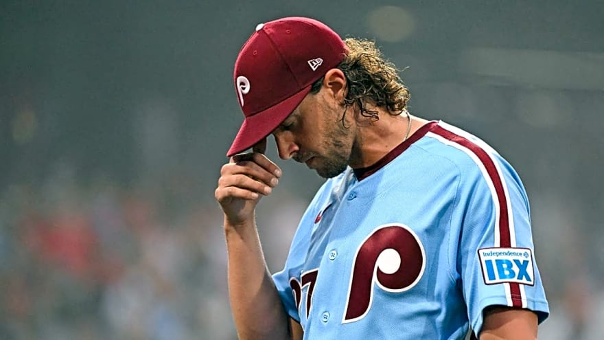 Phillies Make Aaron Nola Announcement After Concerning Exit in Blue Jays Game