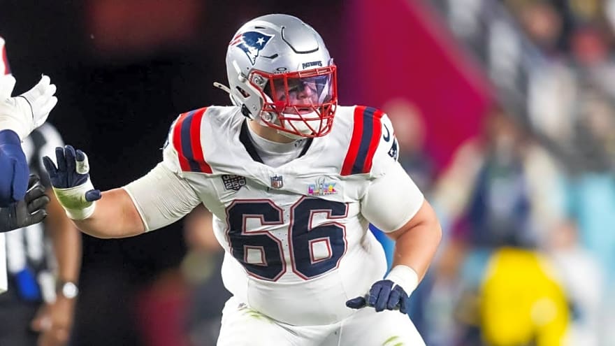 Patriots' Will Campbell Is Working With Pro Bowl OTs, Vrabel Says the Growth Is Showing