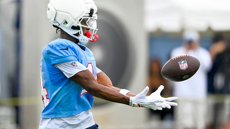 Who Leads the Tennessee Titans in Receptions Through Training Camp Thus Far