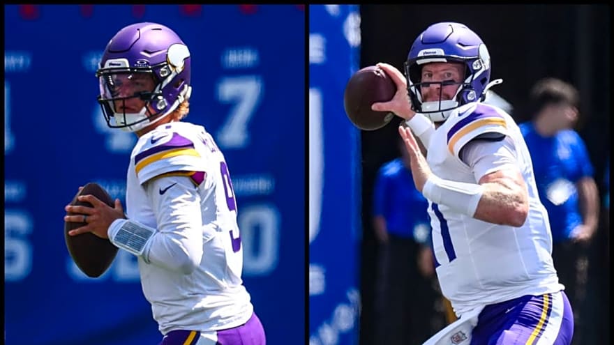 New Vikings QB battle: J.J. McCarthy vs. Carson Wentz for the backup job