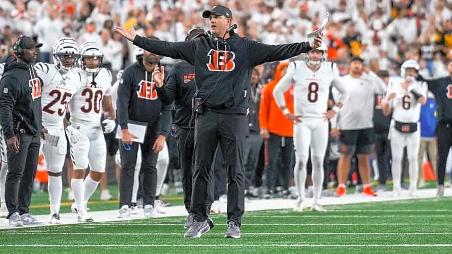Bengals’ Zac Taylor’s instant reaction to bizarre win over Steelers