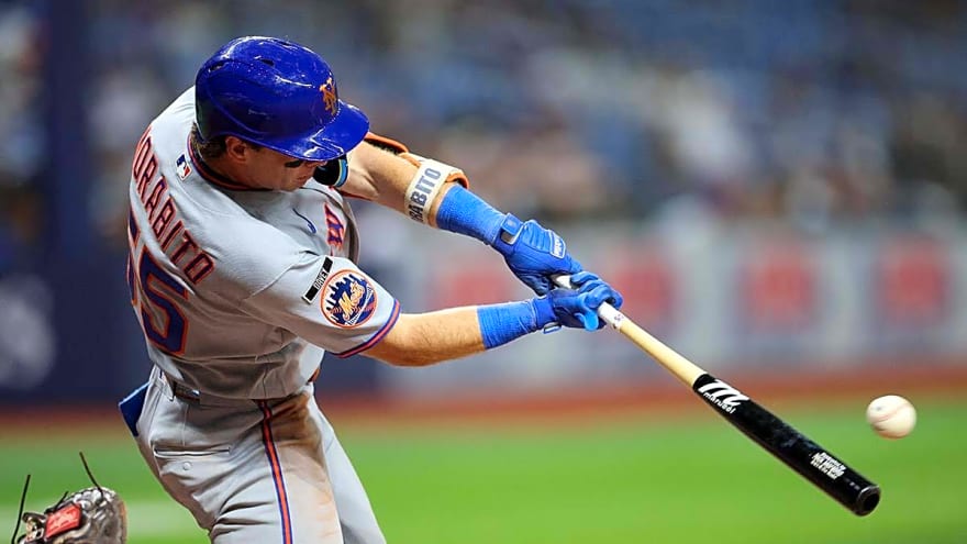Mets’ Nick Morabito drops perfect reaction to 1st MLB hit