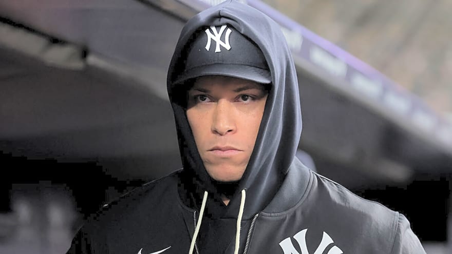 Aaron Judge seen throwing before Red Sox Wild Card series