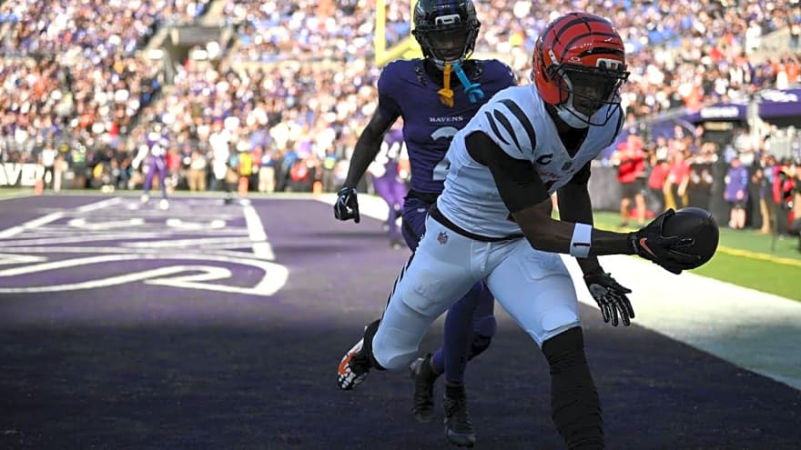 How Carnell Tate's 413 Yards on 51 Targets Compare With Ja'Marr Chase's 754 on the Same 51 Targets in His First Seven NFL Games